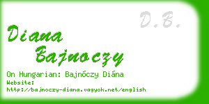 diana bajnoczy business card